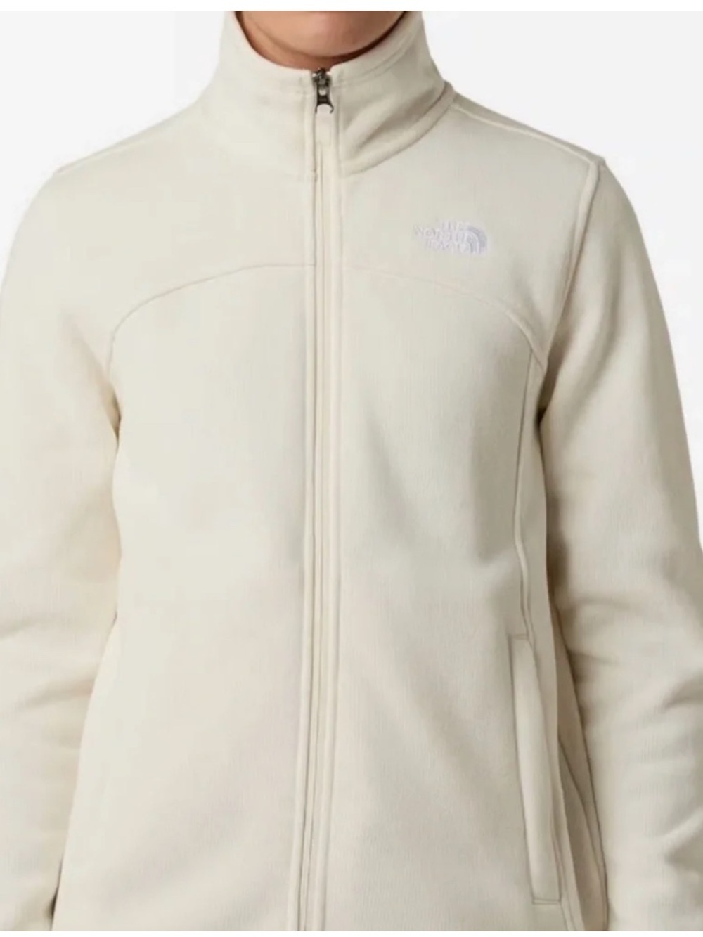 NWT north face w gavel pike full zip cream dune